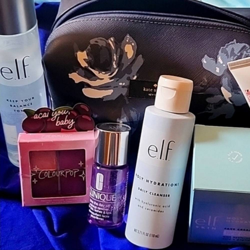 Kate Spade Bag w/Colourpop, ELF, & Clinique Bundle